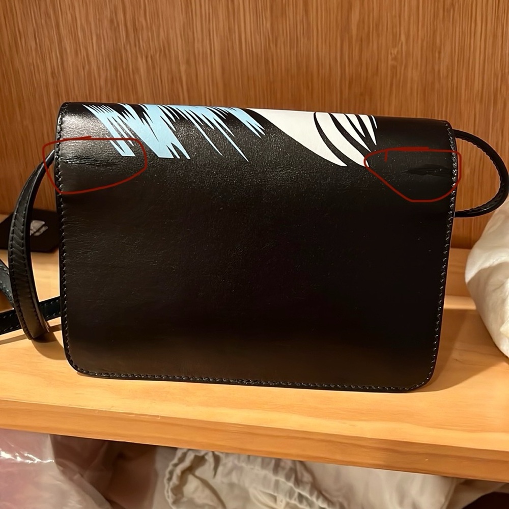 Moschino Graphic Black and Red Crossbody Bag - Picture 12 of 12